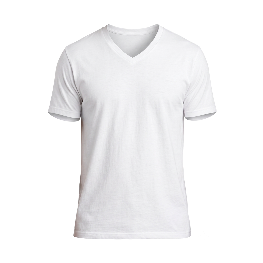 Playera Fruit of the Loom Cuello V Caballero 2525Vm Blancos