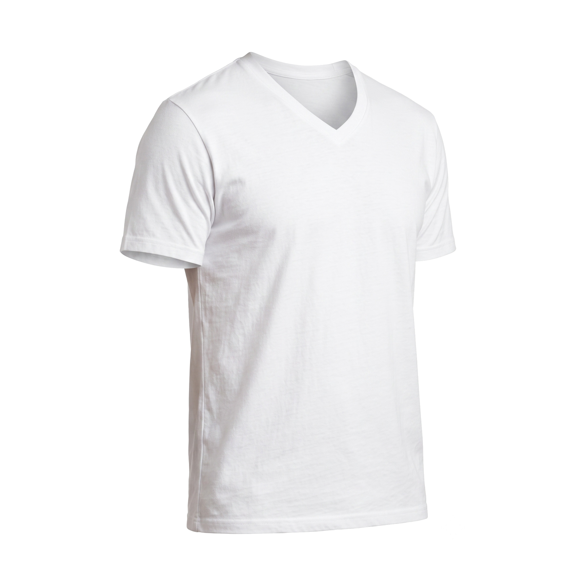Playera Fruit of the Loom Cuello V Caballero 2525Vm Blancos