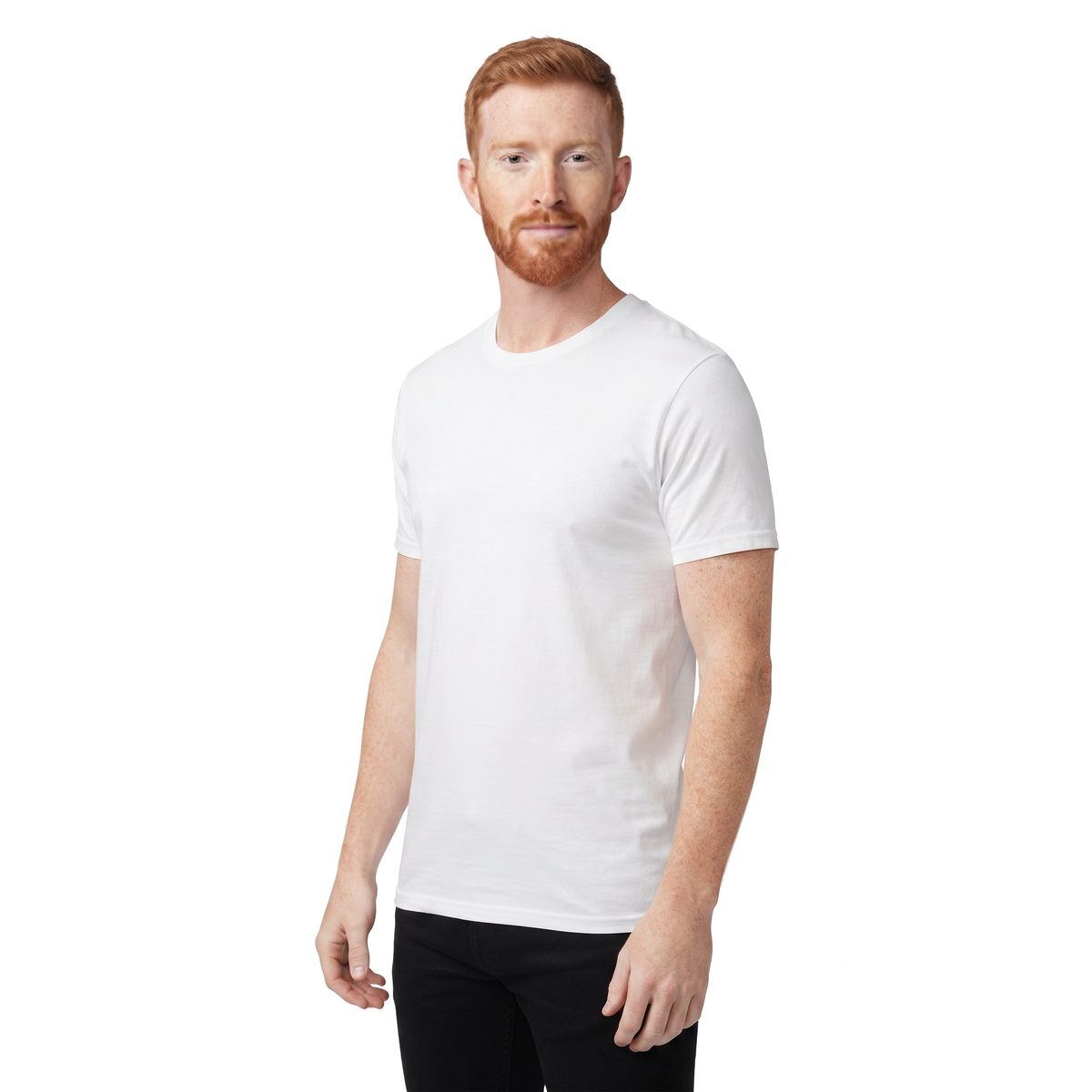 Playera Fruit of the Loom Cuello Redondo Caballero 2727M Blc