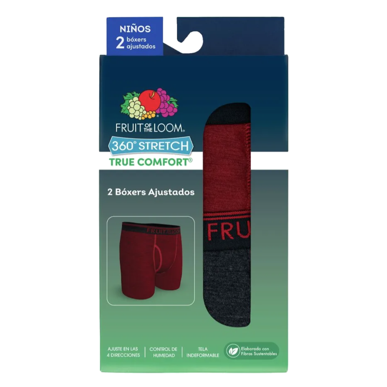 Boxer Fruit of the Loom Niño True Comfort Ajustado Stretch