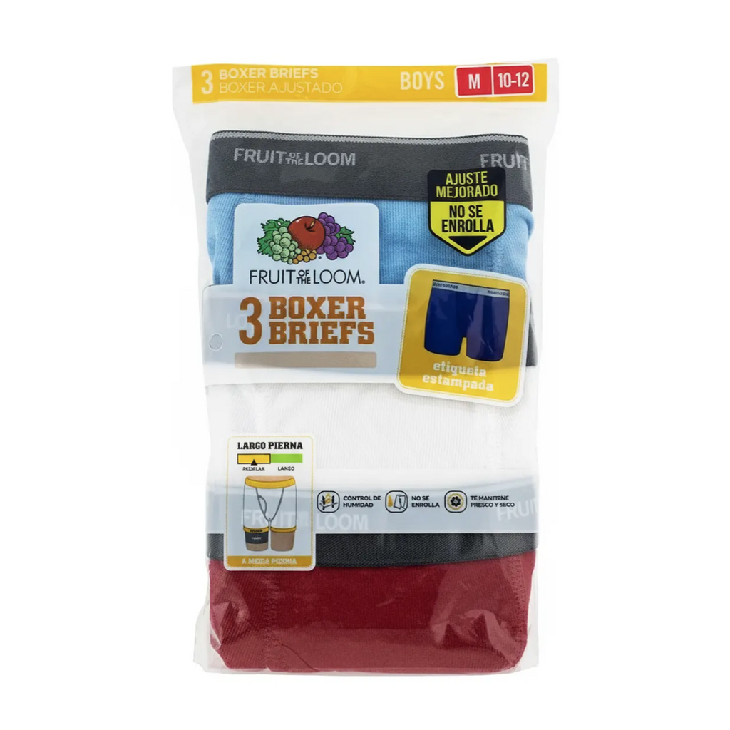 Boxer Fruit of the Loom Niño 3Pack 3El80Bm Multicolor