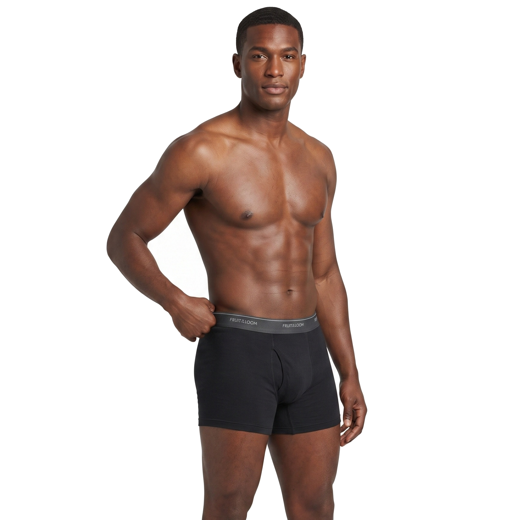 Boxer Fruit of the Loom Caballero 4Pack 4Tr761M Negro/Gris