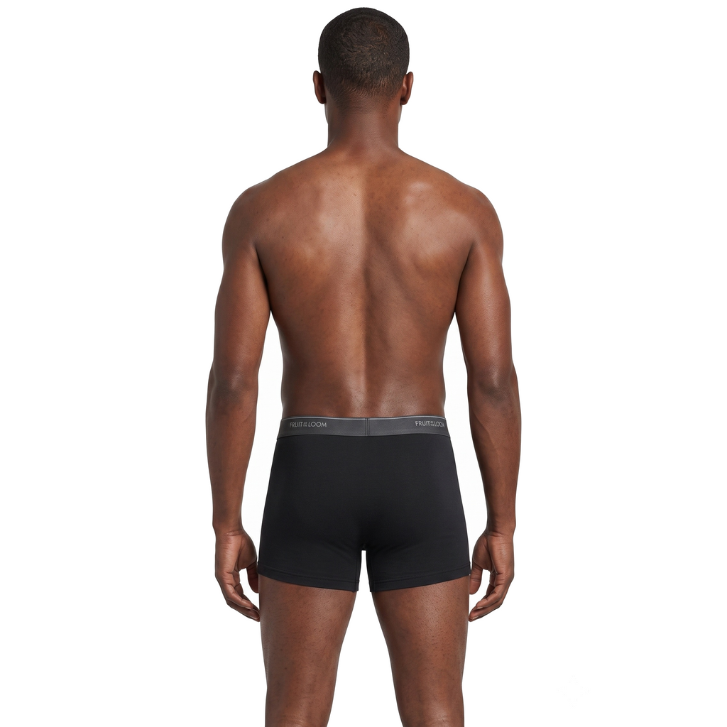 Boxer Fruit of the Loom Caballero 4Pack 4Tr761M Negro/Gris