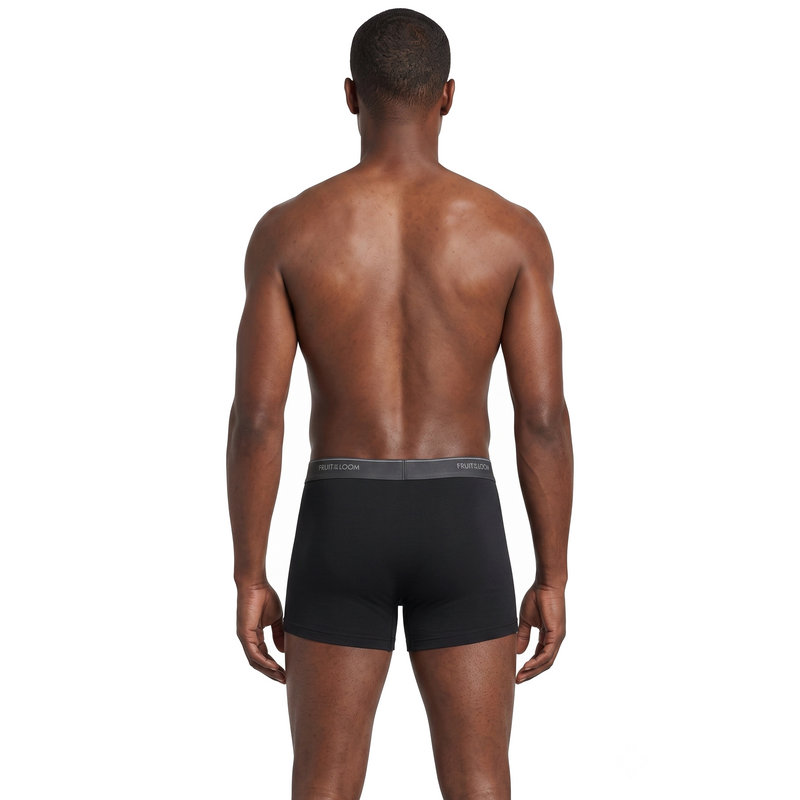 Boxer Fruit of the Loom Caballero 4Pack 4Tr761M Negro/Gris