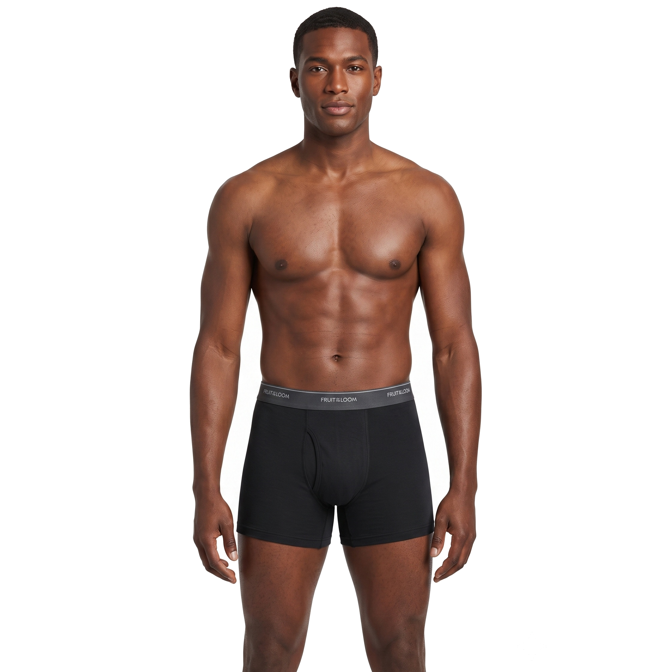 Boxer Fruit of the Loom Caballero 4Pack 4Tr761M Negro/Gris