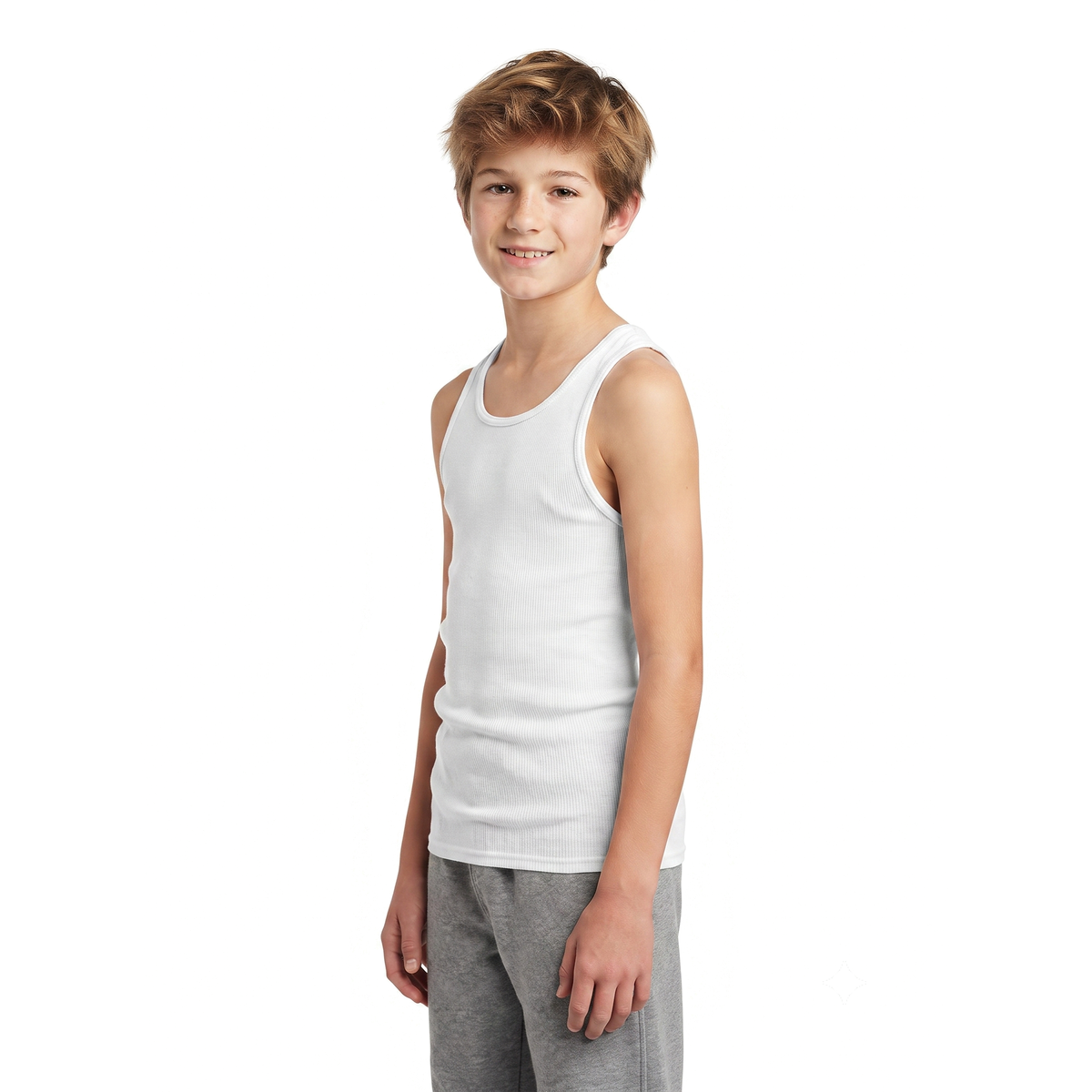 Camiseta Niño Fruit of the Loom Atletica 3Pack 501Bm Blanco