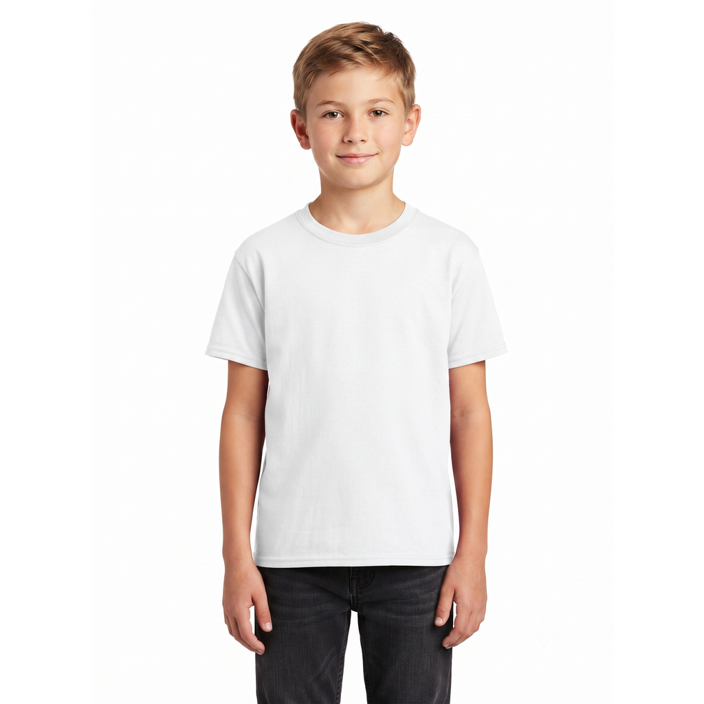 Camiseta Niño Fruit of the Loom Cuello Redondo 525Bm Blanco