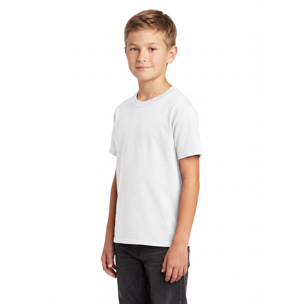 Camiseta Niño Fruit of the Loom Cuello Redondo 525Bm Blanco