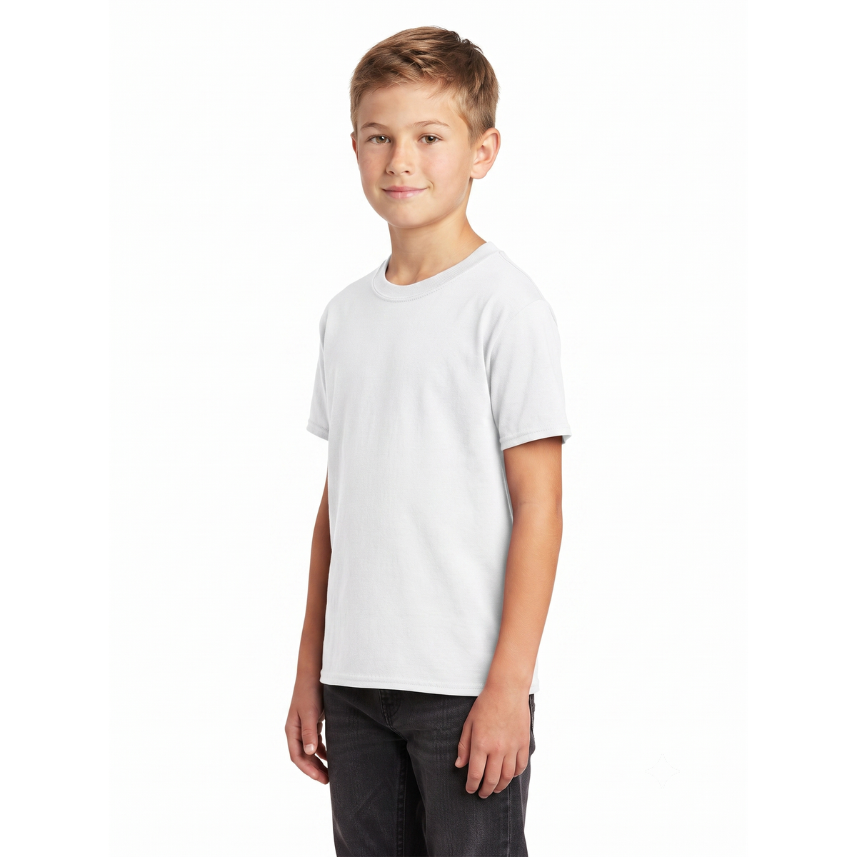 Camiseta Niño Fruit of the Loom Cuello Redondo 525Bm Blanco