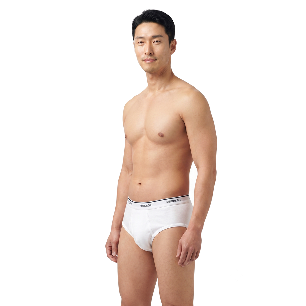 Trusa Fruit of the Loom Caballero Clasica 3Pack 7601M Blanco