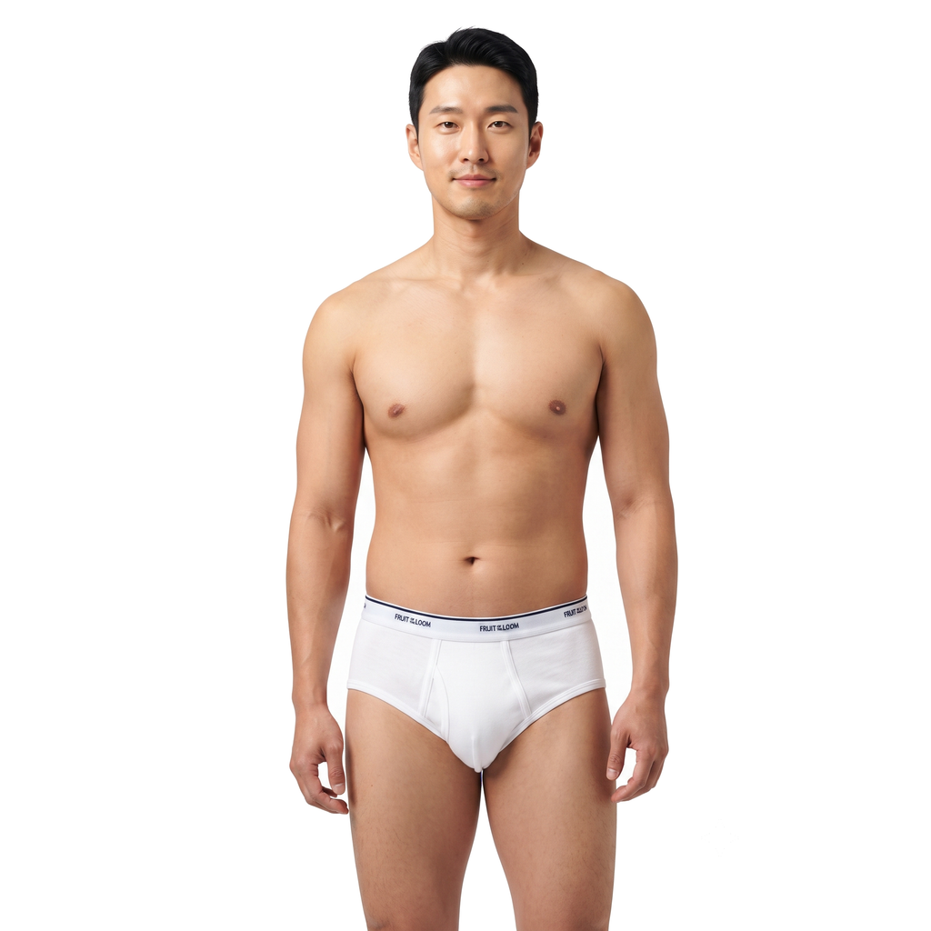 Trusa Fruit of the Loom Caballero Clasica 3Pack 7601M Blanco