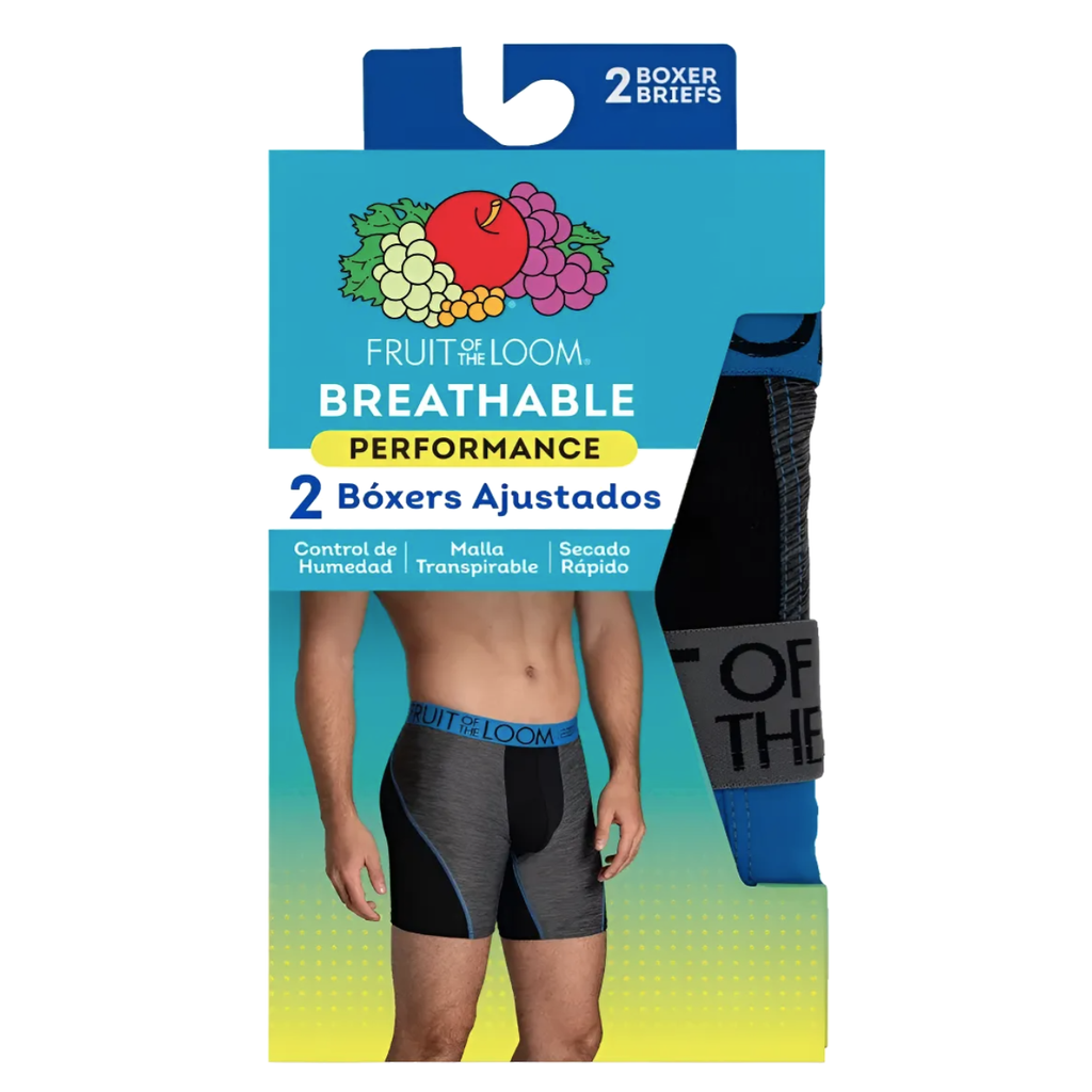 Boxer Fruit of the Loom Caballero Ajustado Performance 2pack