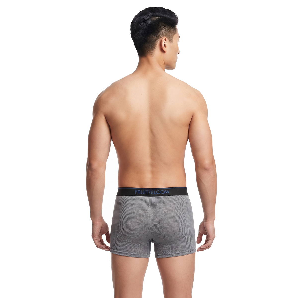 Boxer Fruit of the Loom Caballero Trunk Breathable Tri-cool Negro/Gris