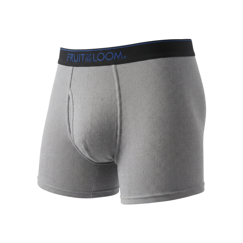 Boxer Fruit of the Loom Caballero Trunk Breathable Tri-cool Negro/Gris