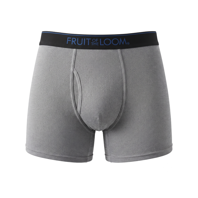 Boxer Fruit of the Loom Caballero Trunk Breathable Tri-cool Negro/Gris