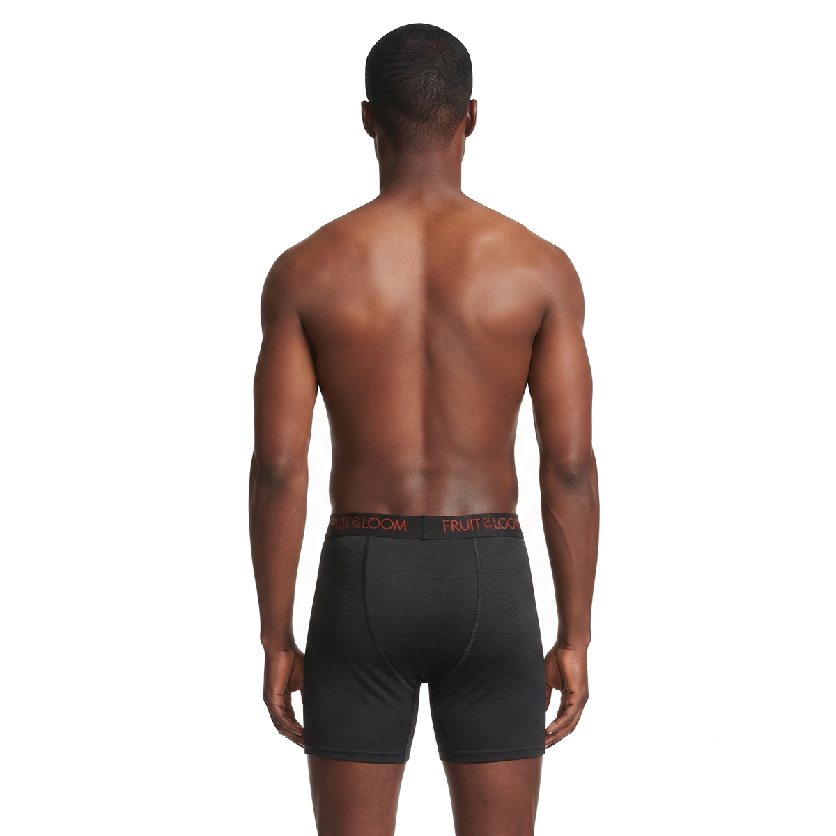 Boxer Fruit of the Loom Caballero Corto 2pack Tri-cool Negro/Rojo