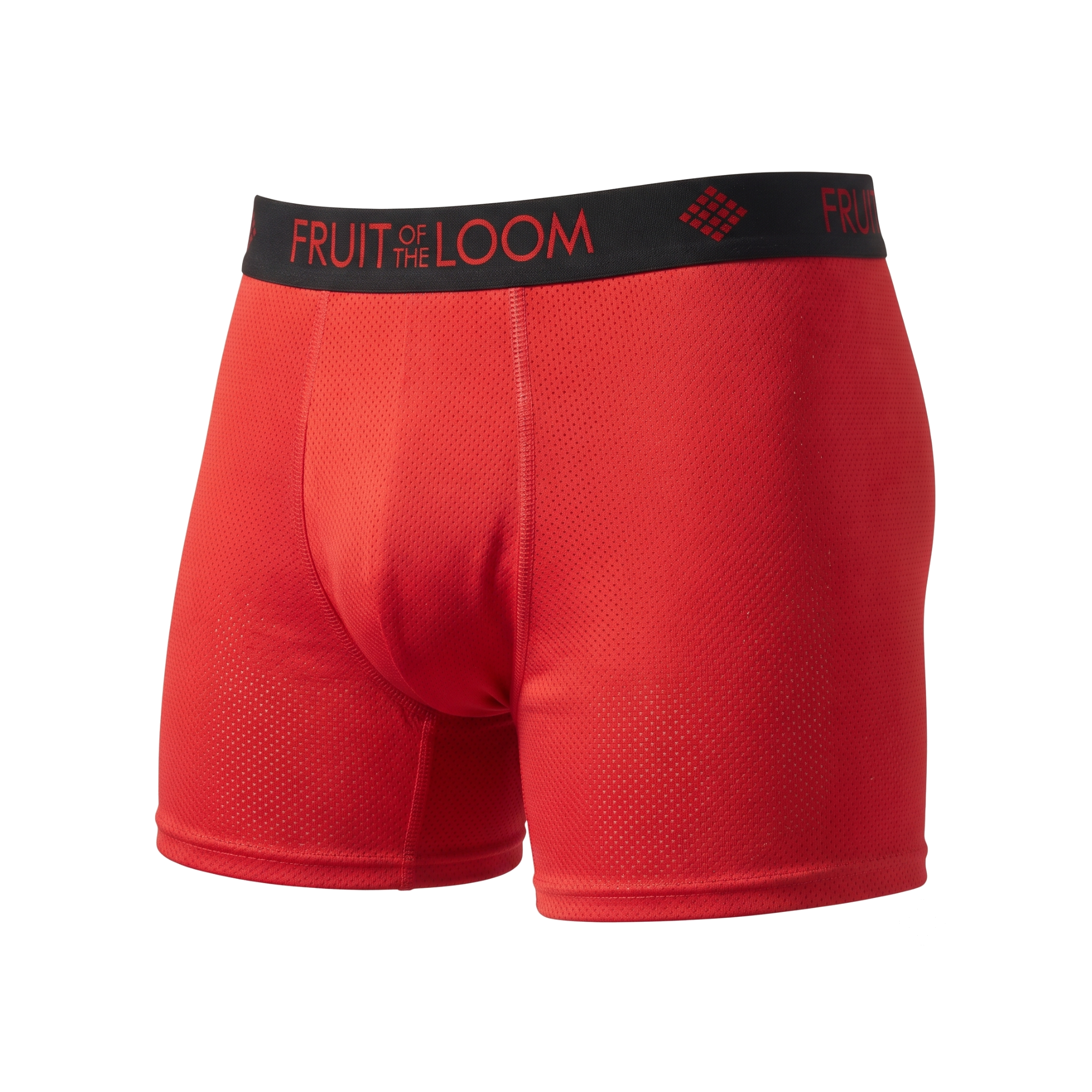 Boxer Fruit of the Loom Caballero Corto 2pack Tri-cool Gris/Rojo