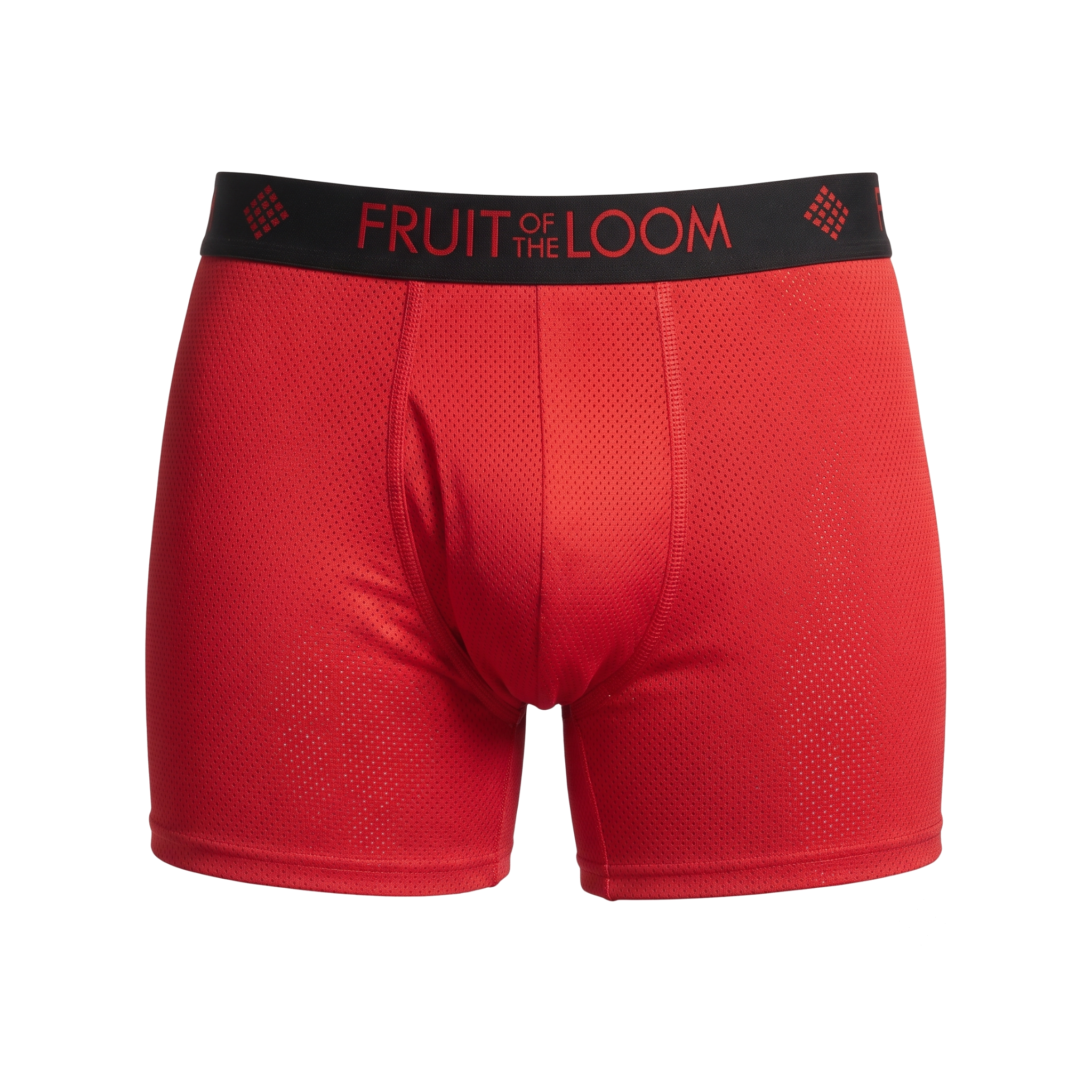Boxer Fruit of the Loom Caballero Corto 2pack Tri-cool Gris/Rojo