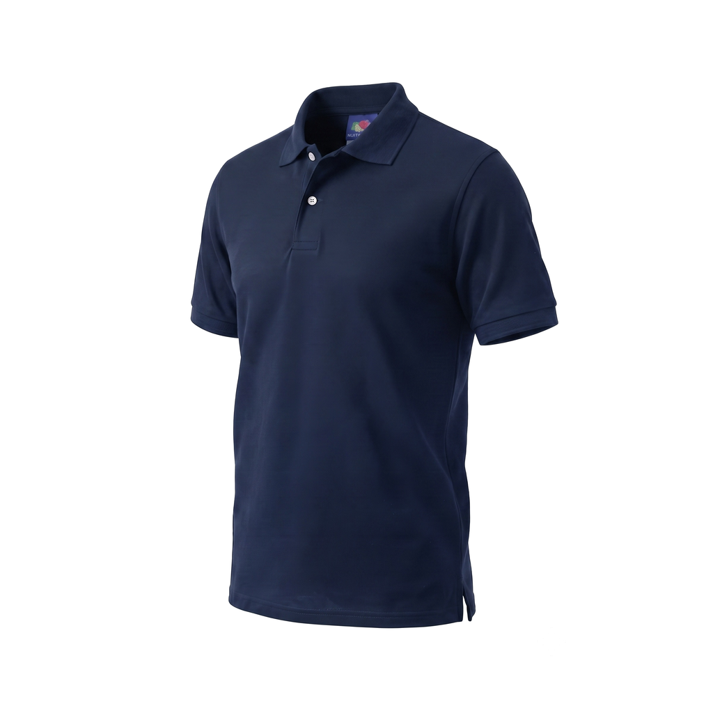 Playera Tipo Polo Fruit of the Loom Caballero Casual Premium Azul Marino