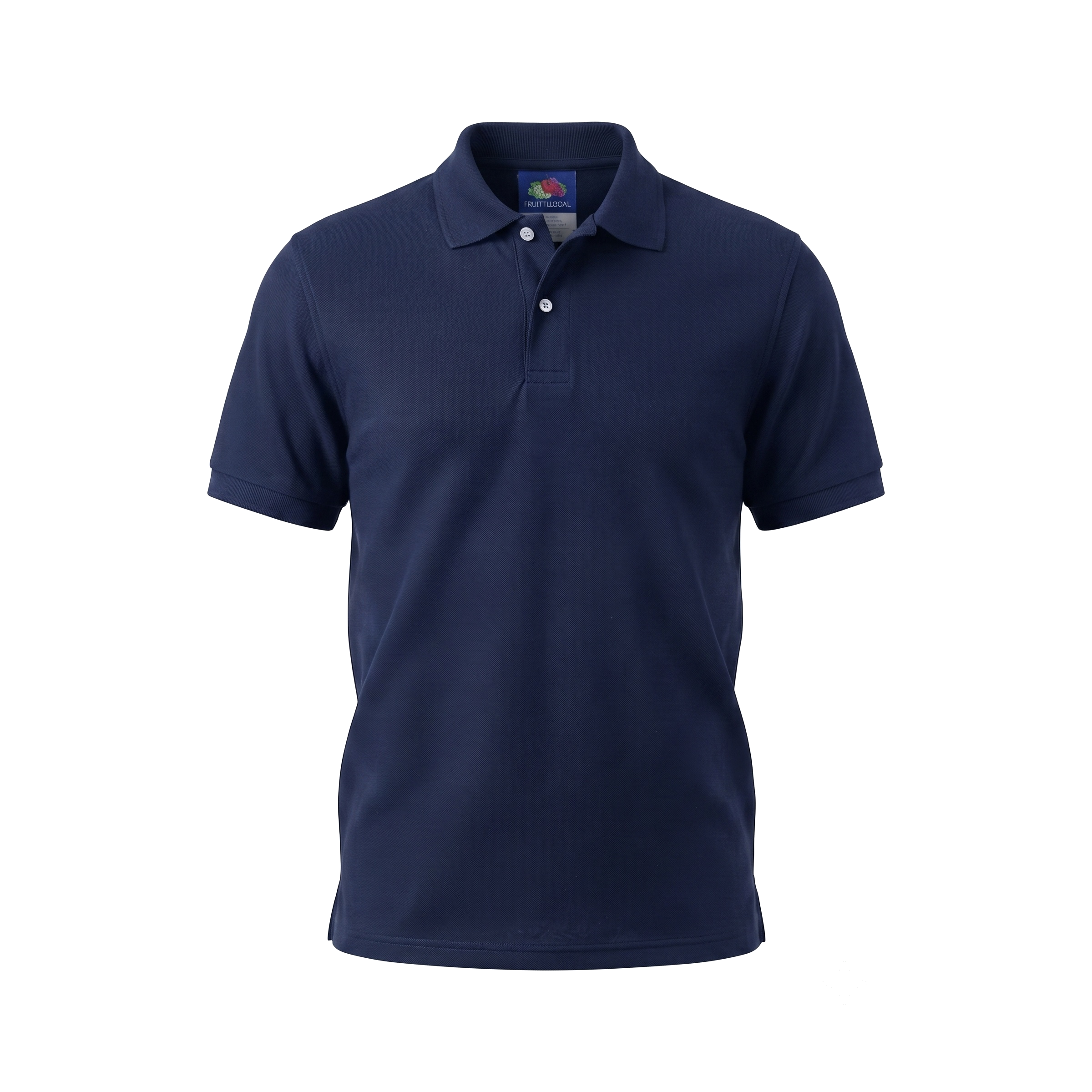 Playera Tipo Polo Fruit of the Loom Caballero Casual Premium Azul Marino