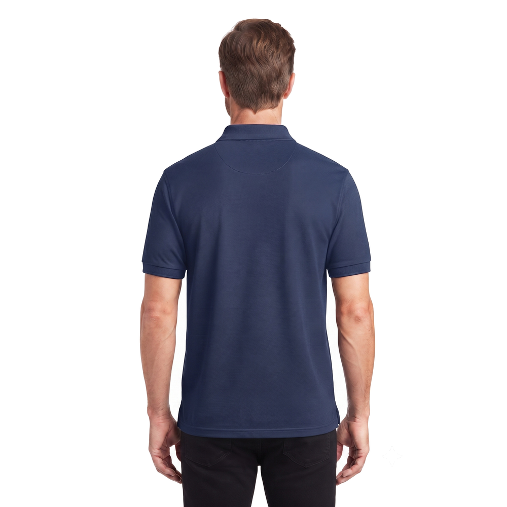 Playera Tipo Polo Fruit of the Loom Caballero Casual Premium Azul Marino