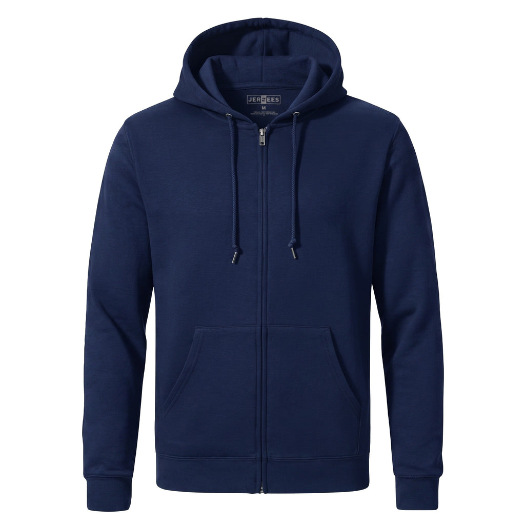Sudadera Jerzees Con Cierre y Capucha Caballero Q6000 Azul marino