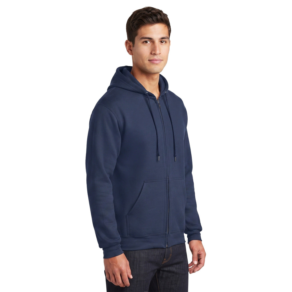 Sudadera Jerzees Con Cierre y Capucha Caballero Q6000 Azul marino
