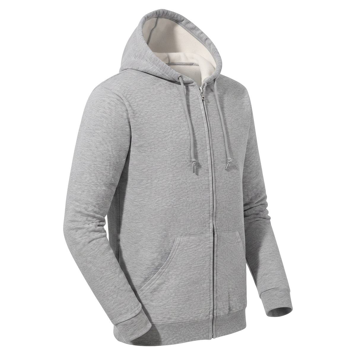 Sudadera Jerzees Con Cierre y Capucha Caballero Q6000 Gris