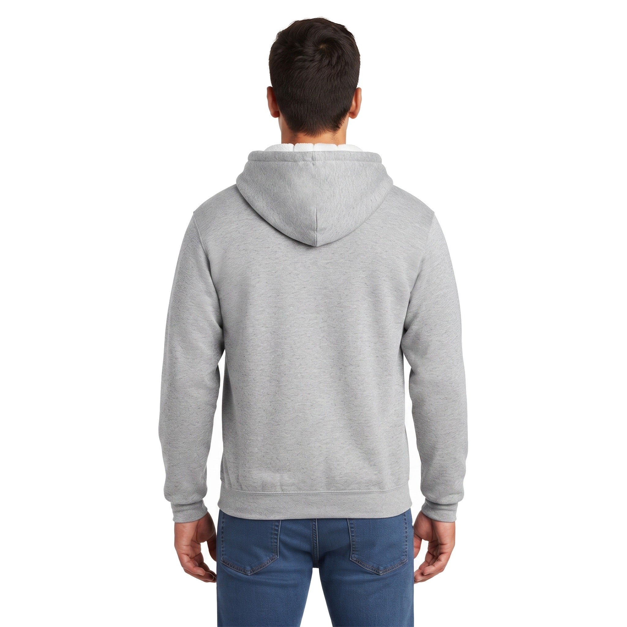 Sudadera Jerzees Con Cierre y Capucha Caballero Q6000 Gris