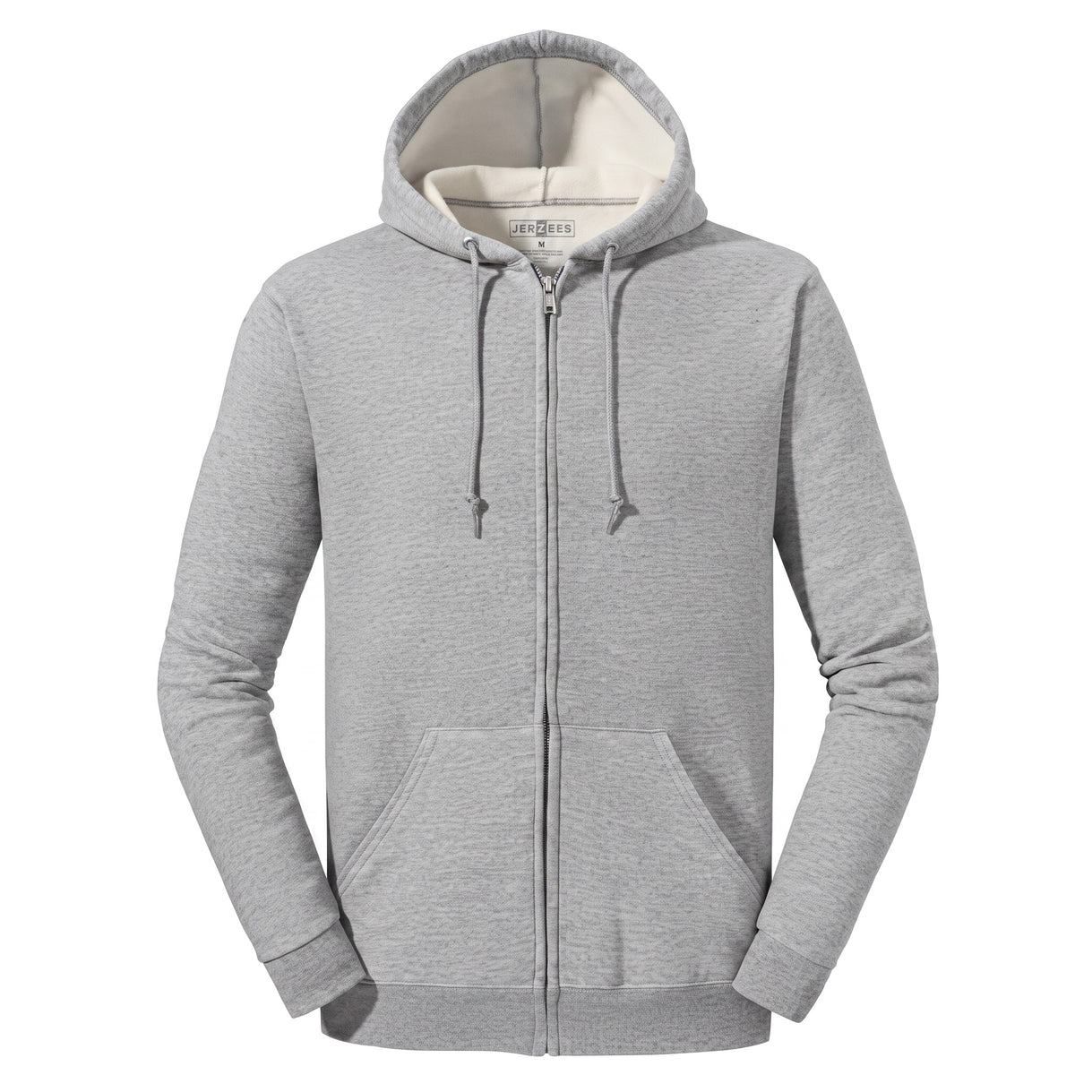 Sudadera Jerzees Con Cierre y Capucha Caballero Q6000 Gris
