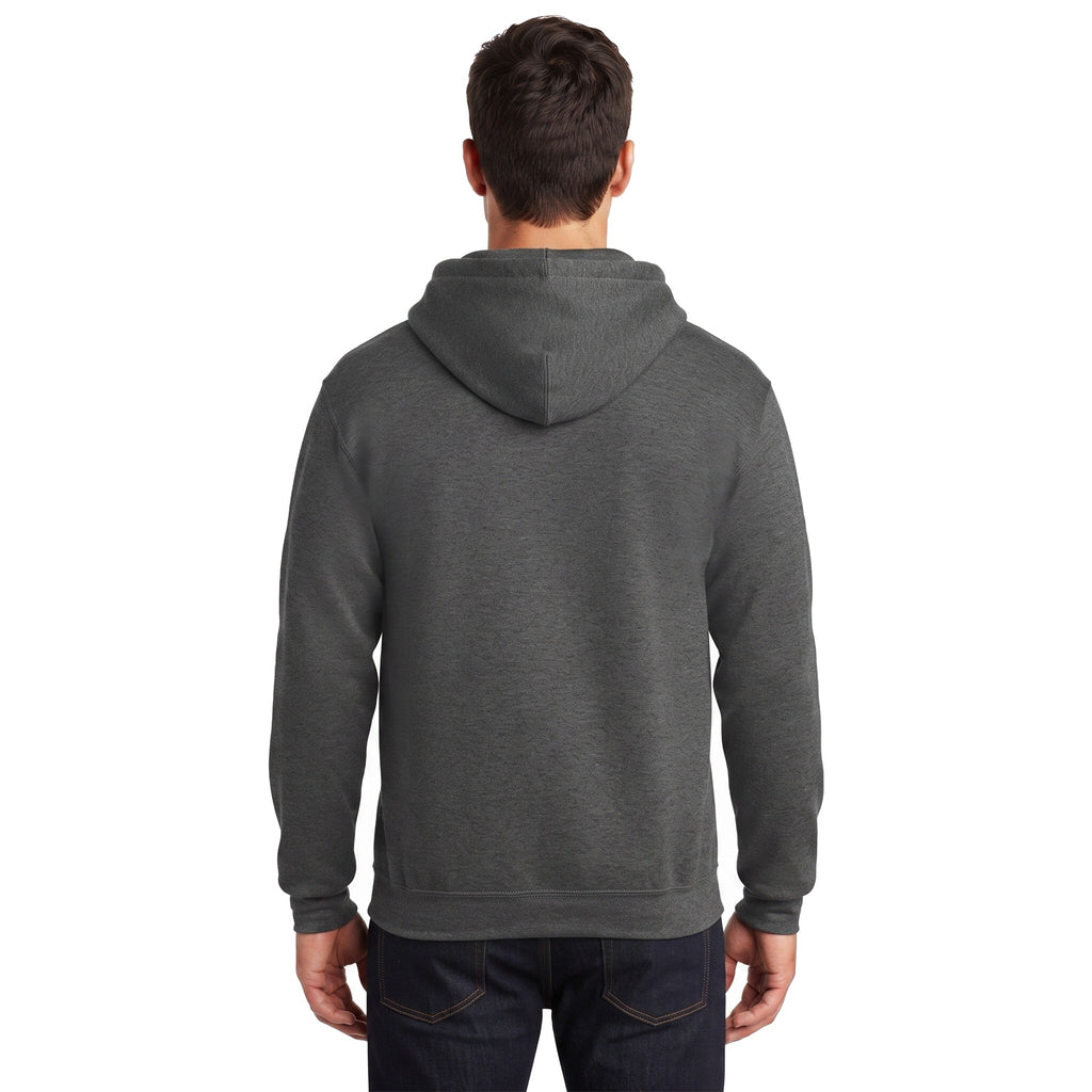 Sudadera Jerzees Con Cierre y Capucha Caballero Q6000 Gris oscuro