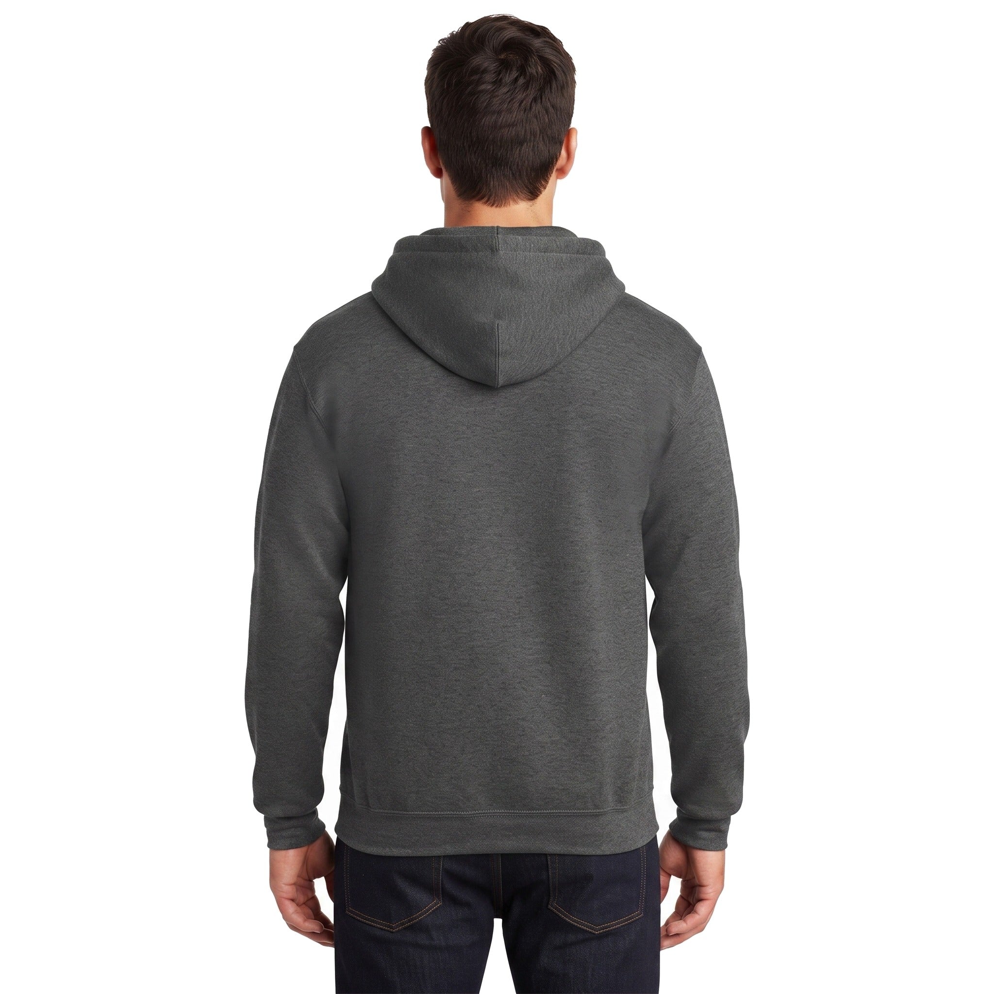 Sudadera Jerzees Con Cierre y Capucha Caballero Q6000 Gris oscuro