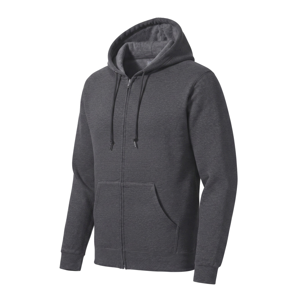 Sudadera Jerzees Con Cierre y Capucha Caballero Q6000 Gris oscuro