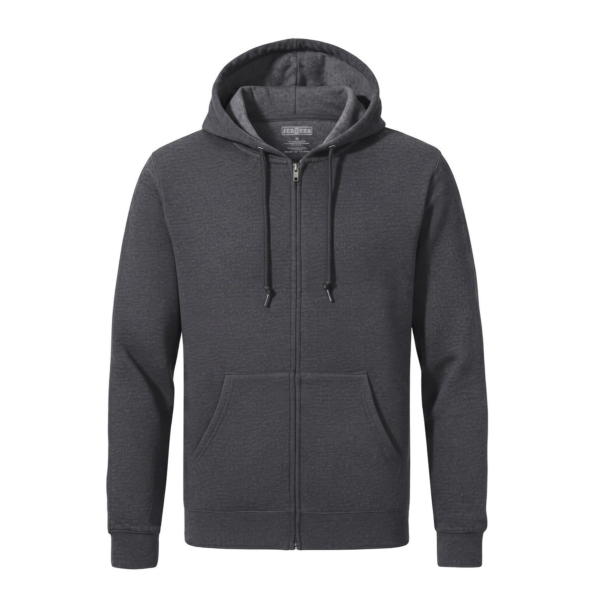Sudadera Jerzees Con Cierre y Capucha Caballero Q6000 Gris oscuro