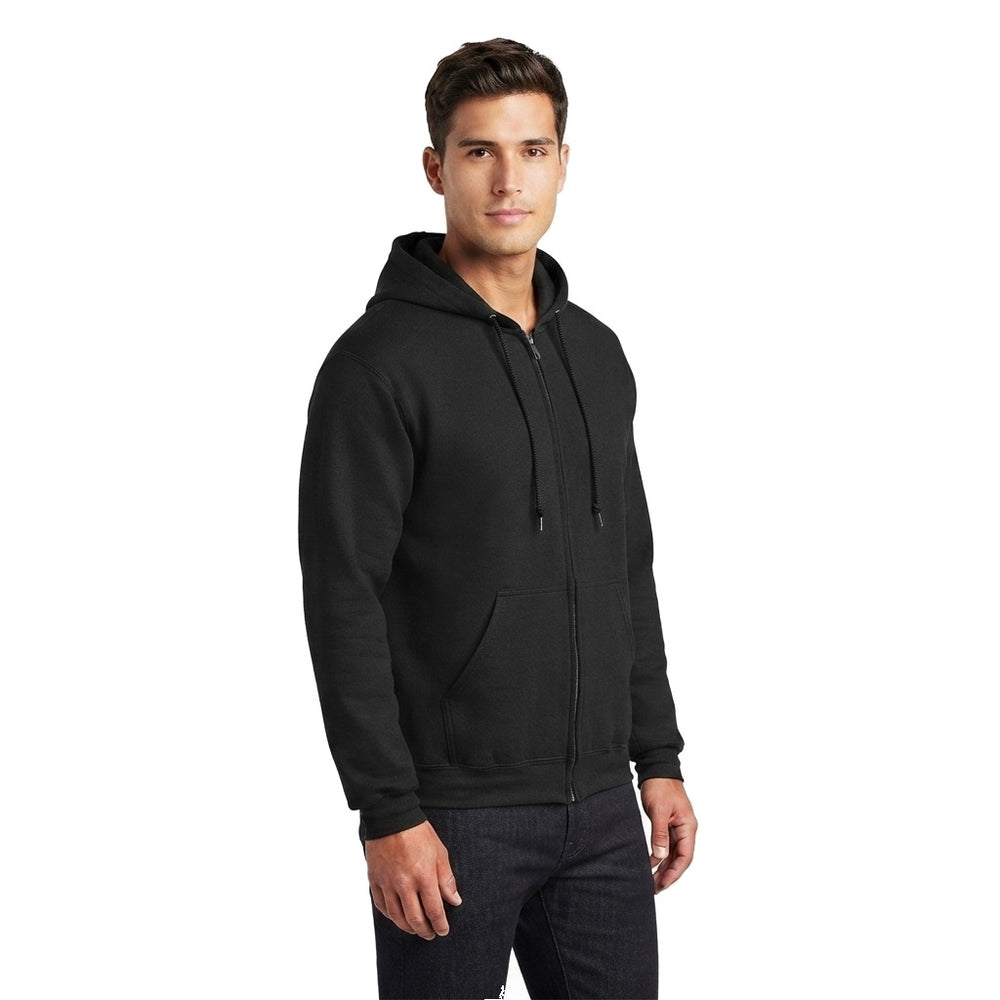 Sudadera Jerzees Con Cierre y Capucha Caballero Q6000 Negro
