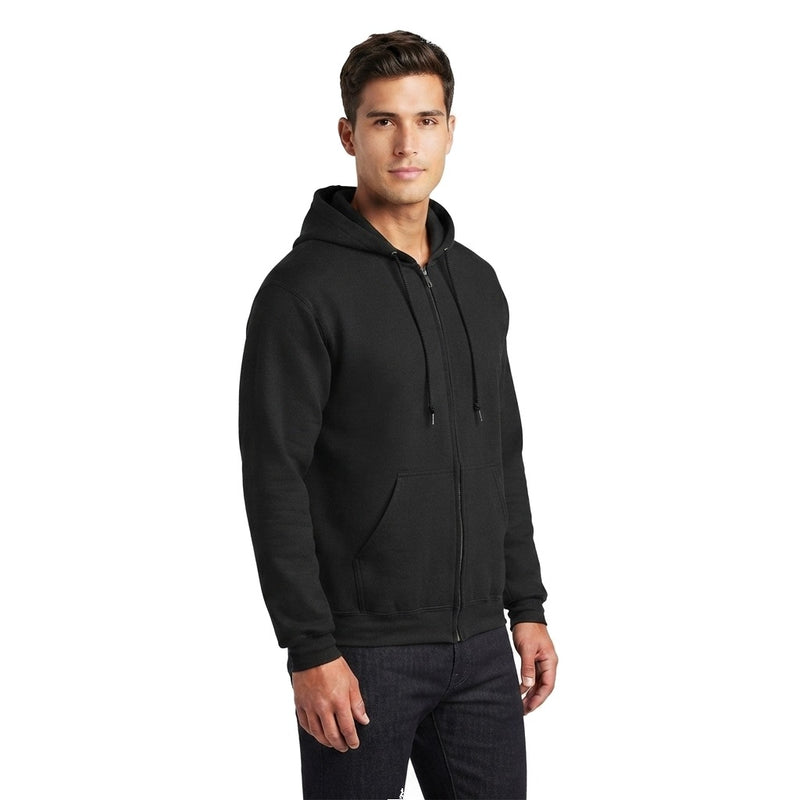 Sudadera Jerzees Con Cierre y Capucha Caballero Q6000 Negro