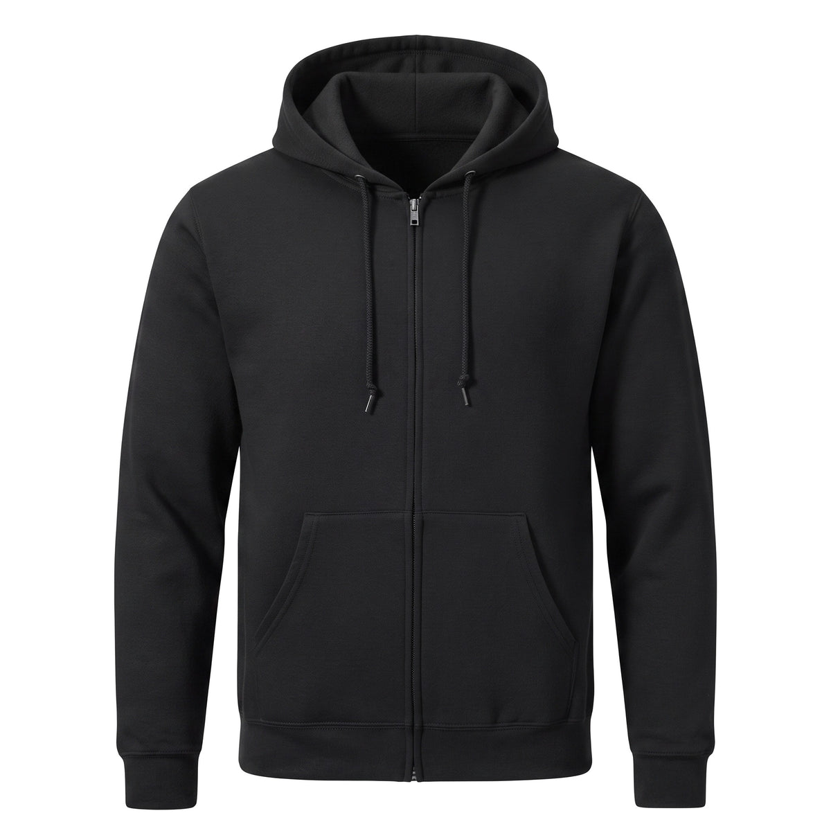 Sudadera Jerzees Con Cierre y Capucha Caballero Q6000 Negro