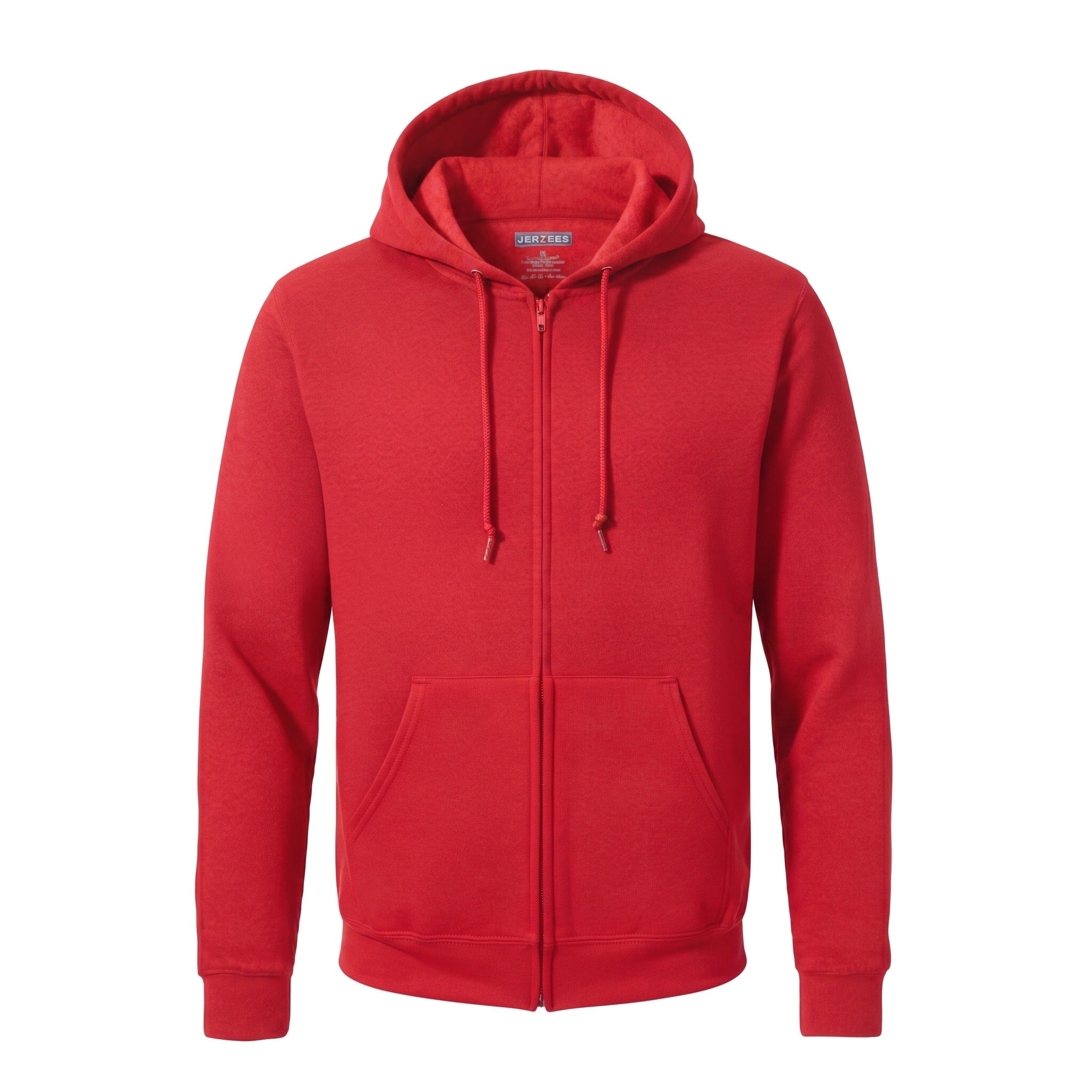 Sudadera Jerzees Con Cierre y Capucha Caballero Q6000 Rojo