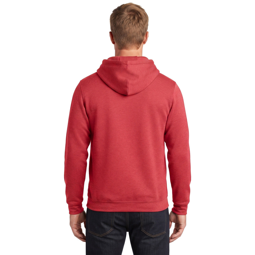 Sudadera Jerzees Con Capucha Caballero Q7000 Rojo