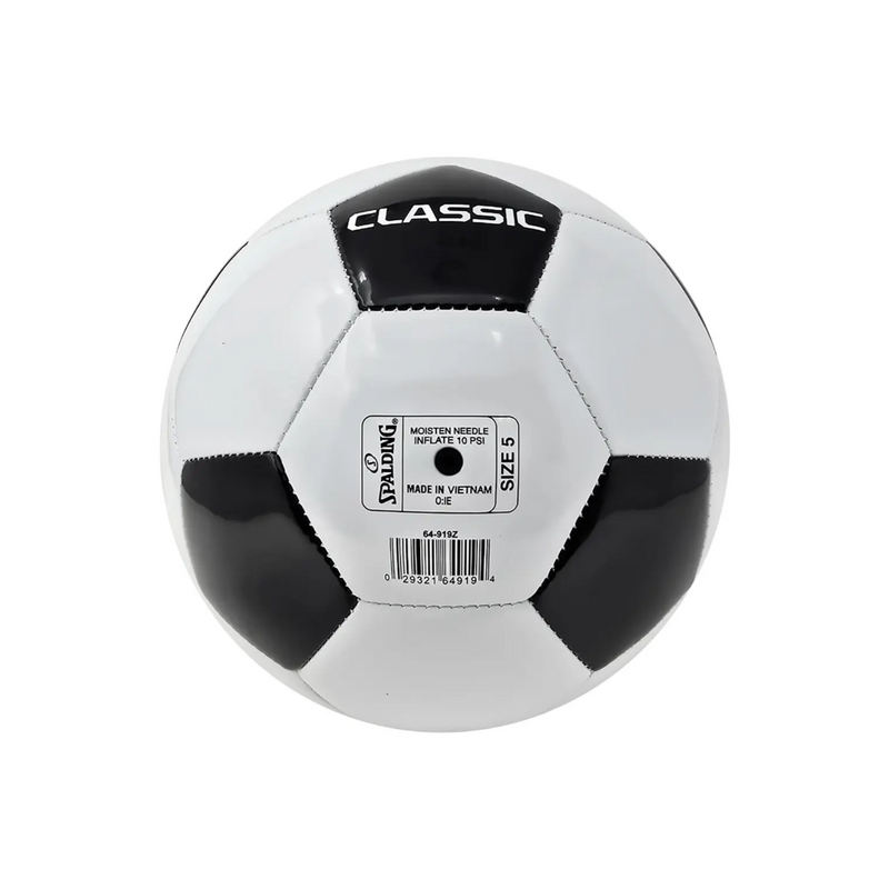 Balón de Fútbol Spalding Classic Medida 5 Color Blanco/Negro