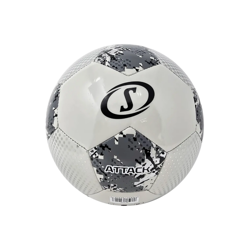 Balón de Fútbol Spalding Attack Medida 5 Color Blanco/Gris