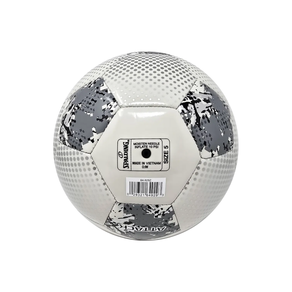 Balón de Fútbol Spalding Attack Medida 5 Color Blanco/Gris