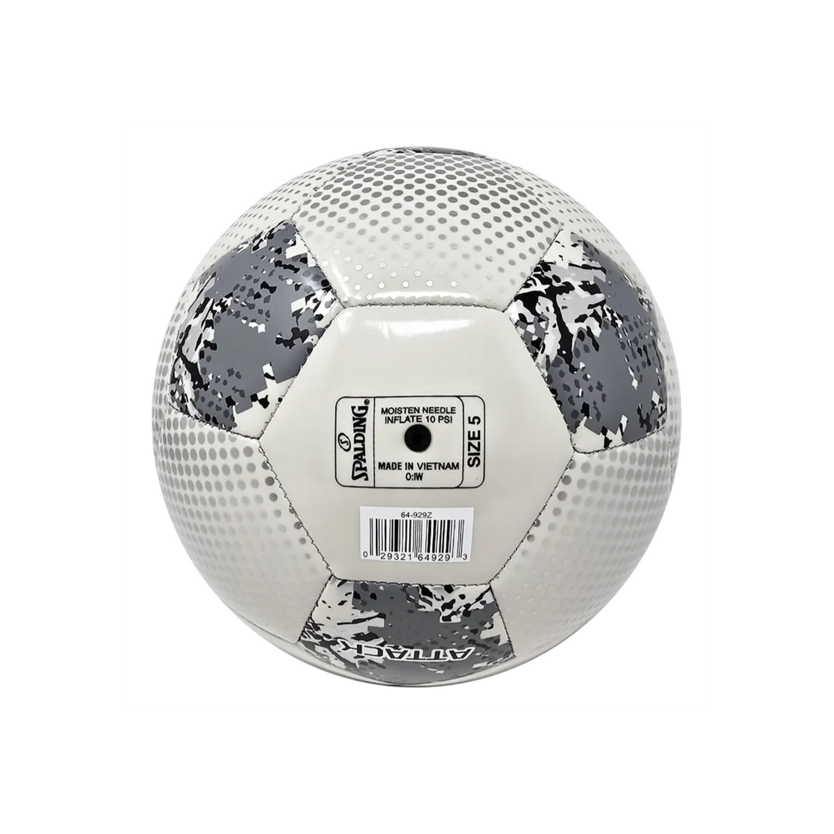 Balón de Fútbol Spalding Attack Medida 5 Color Blanco/Gris
