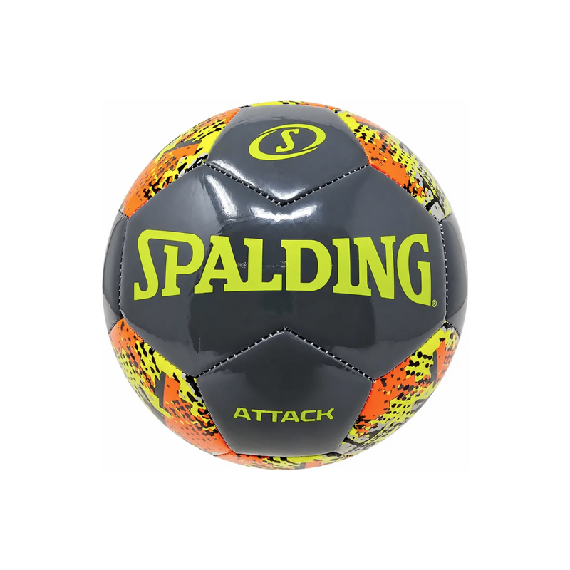 Balón de Fútbol Spalding Attack Medida 5 Color Gris/Naranja