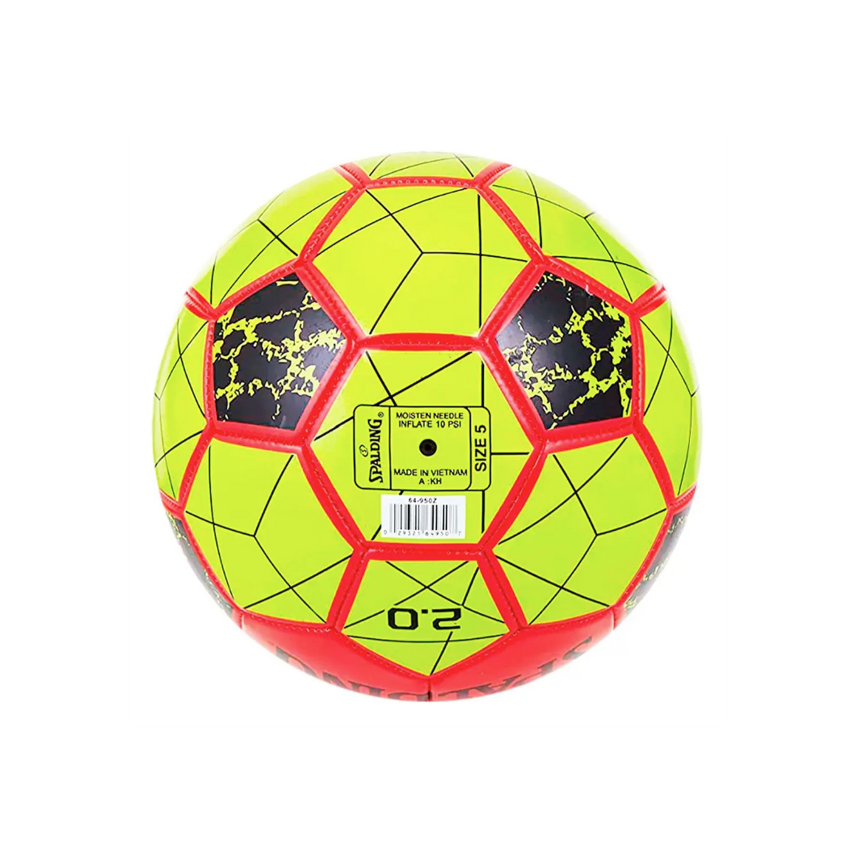 Balón de Fútbol Spalding 2.0 Medida 5 Color Amarillo