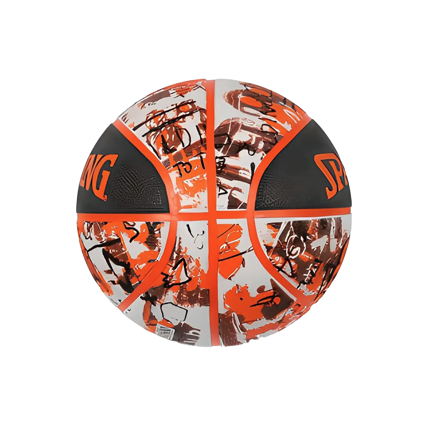 Balón de Básquetbol Spalding Graffiti Medida 7 Color Naranja