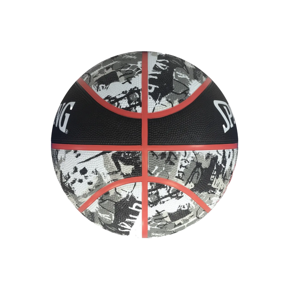 Balón de Básquetbol Spalding Graffiti Medida 7 Color Negro/Rojo
