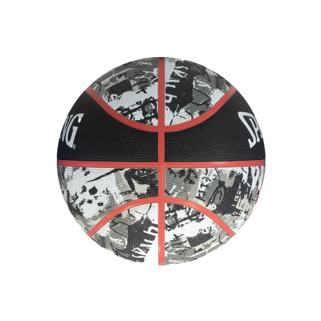 Balón de Básquetbol Spalding Graffiti Medida 7 Color Negro/Rojo