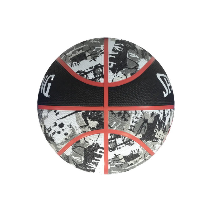 Balón de Básquetbol Spalding Graffiti Medida 7 Color Negro/Rojo