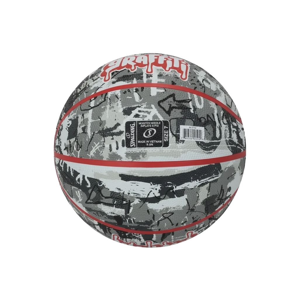 Balón de Básquetbol Spalding Graffiti Medida 7 Color Negro/Rojo